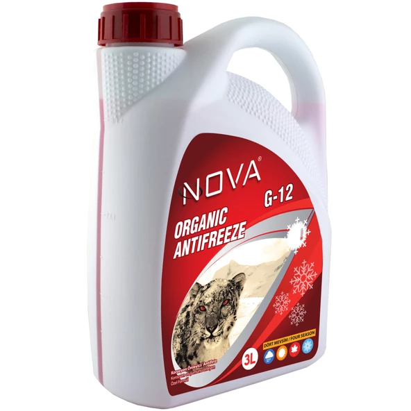 Nova -40 Derece Organik Kırmızı G12 Antifriz 3 Litre