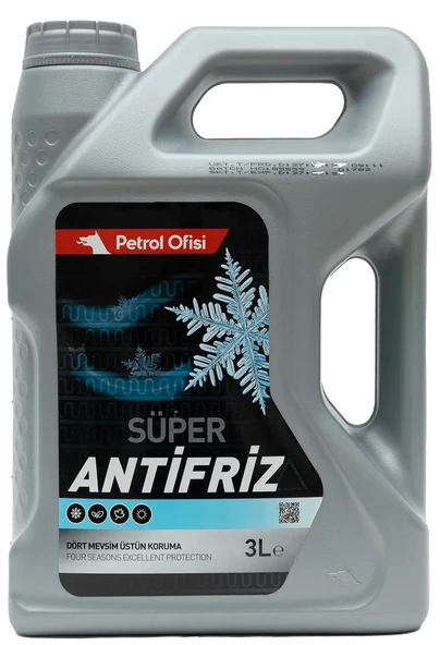 Petrol Ofisi Super Konsantre Yeşil Antifriz 3 Litre (Su ile 6 LT -37C Antifriz Olur)