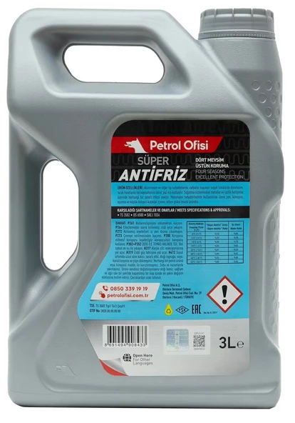 Petrol Ofisi Super Konsantre Yeşil Antifriz 3 Litre (Su ile 6 LT -37C Antifriz Olur) - 2