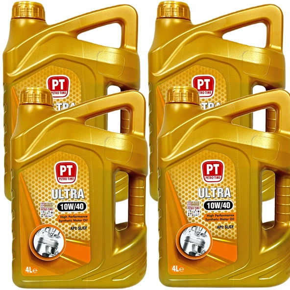 Petro Time 10W-40 Sentetik Motor Yağı 4 X 4 Litre