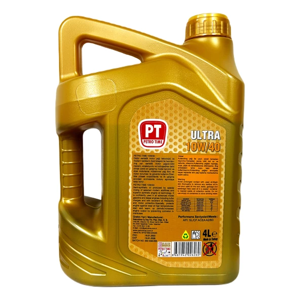 Petro Time 10W-40 Sentetik Motor Yağı 4 X 4 Litre - 2