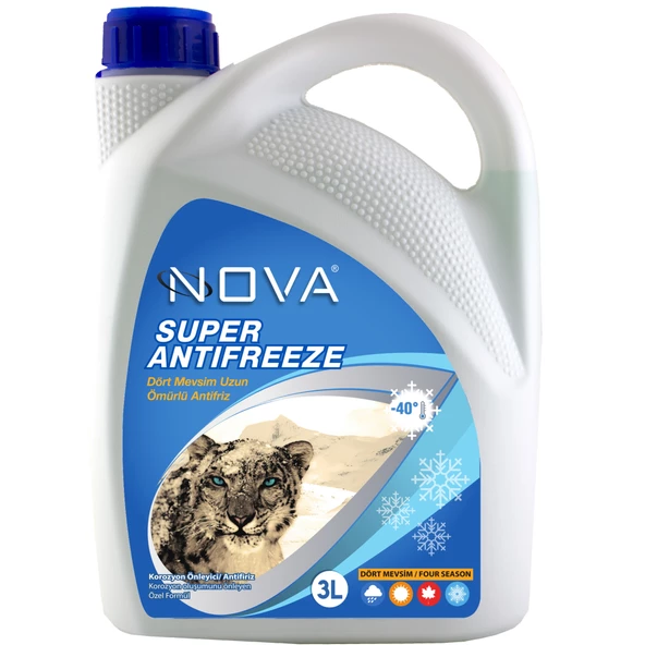 Nova ULTRA -40 Derece 3 Litre Yeşil Antifriz - 4 Mevsim Koruma