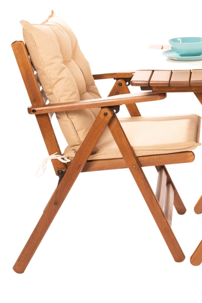 Antalya D Minderli Ahşap Sandalye - Katlanır Teras, Balkon, Bahçe Sandalyesi