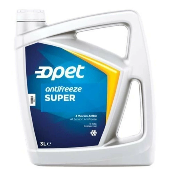 Opet 70C Konsantre Mavi Antifriz 3 Litre - (Su ile -37C 6 LT)