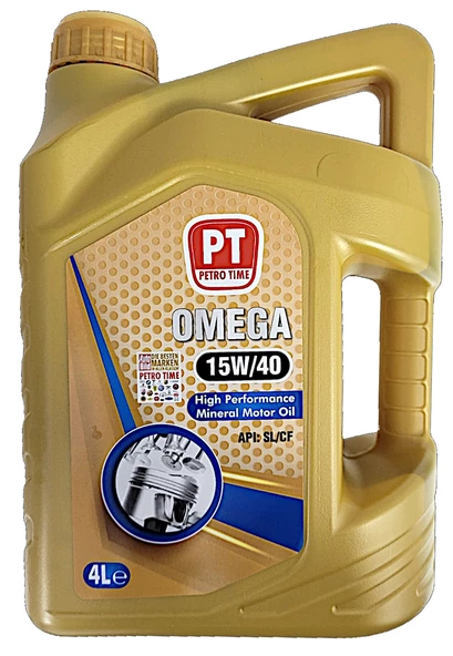 Petro Time Omega 15w- 40 Motor Yağı 4 Litre - Benzinli, Lpgli, Dizel