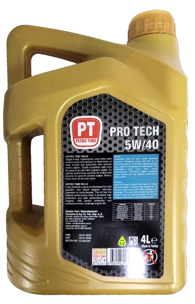 Petro Time 5W-40 Sentetik Motor Yağı 4 Litre - 2