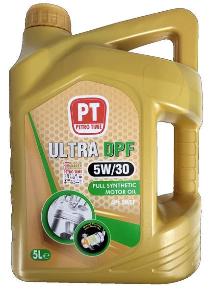 Petro Time 5W-30 5 Litre DPF (Dizel Partikül Filtre) Uyumlu Tam Sentetik Motor Yağı