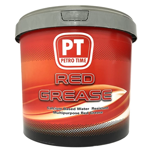Petro Time Kalsiyumlu Kırmızı Gres 14 KG - Suya Dayanıklı Red Grease