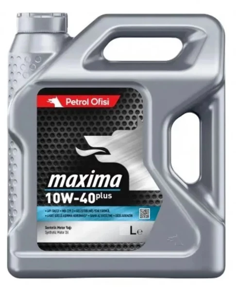 Petrol Ofisi Maxima 10w40 Plus 5 Litre Benzinli ve Dizel Araç Motor Yağı