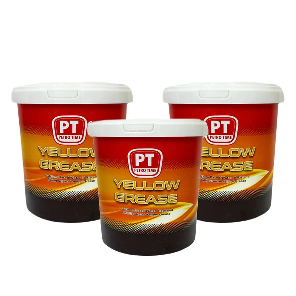 Petro Tıme Kalsiyumlu Sarı Gres 3 x 1KG -Suya Dayanıklı