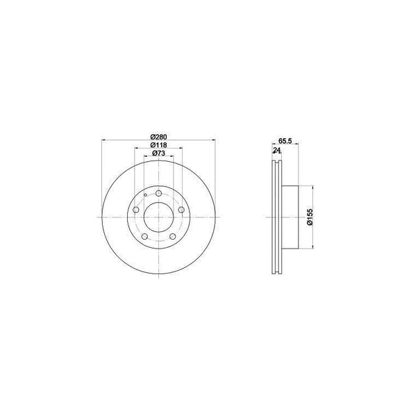 Fiat Ducato Ön Fren Disk [Cey] (1300501080)