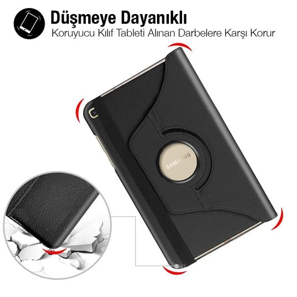 Polham İPad Mini 6 2021 Standlı Tablet Kılıfı, Darbe Emici, Kaymaz Taban, Açı Ayarlı - Resim 2