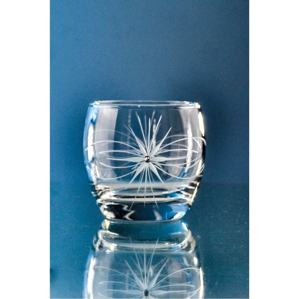 Decocia Pudgy 12 Parça Su ve Meşrubat Kesme Bardak Seti Mira Desenli - Resim 5