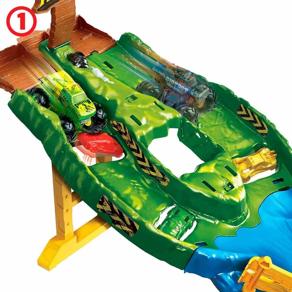 Hot Wheels Monster Trucks Heyecanlı Yarışlar Oyun Seti  HGV12 - 5