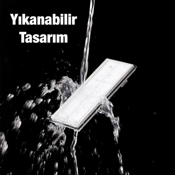 Polham 2 Adet Roborock S7, T7S, T7S Plus ve G10 Robot Süpürge Filtresi, Yıkanabilir, Filtre Seti - 3