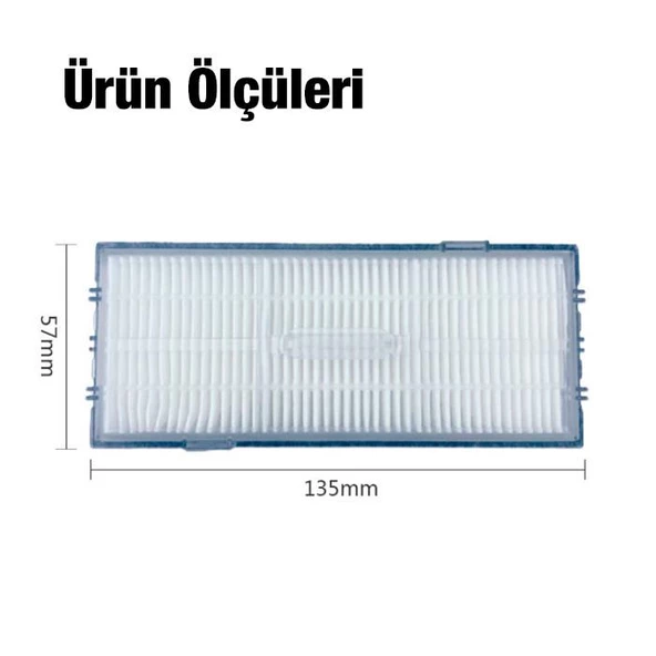 Polham 2 Adet Roborock S7, T7S, T7S Plus ve G10 Robot Süpürge Filtresi, Yıkanabilir, Filtre Seti - 4