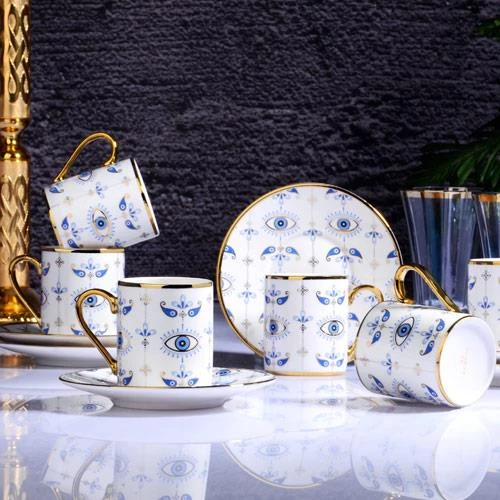 RSY-134 PORSELEN 90 CC 6 LI KAHVE FINCAN TKM.