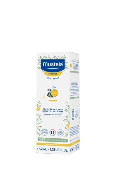 Mustela Nourishing Cream With Cold Cream 40 ml Çok Kuru Ciltler İçin Besleyici Yüz Kremi Mus2869 - 1