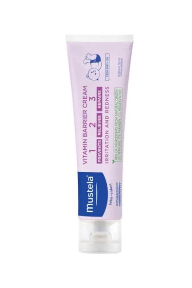 Mustela Vitamin Barrier Cream Tube 100 ml 2 Adet