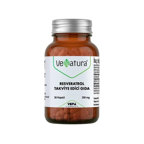 VeNatura Resveratrol 250mg 30 Kapsül ürün görseli