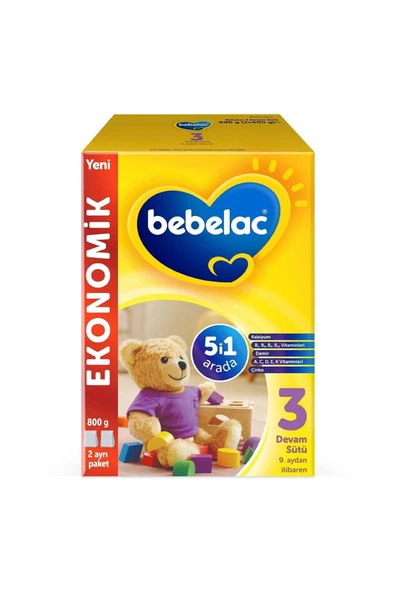 Bebelac 3 Devam Sütü 800 g 9-12 Ay - 2