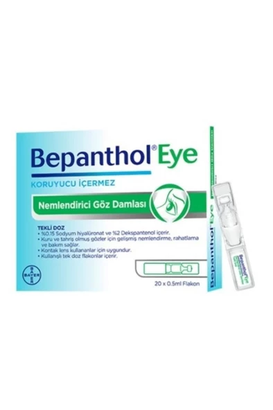 Bepanthol Eye Nemlendirici Göz Damlası Tekli Doz 20x0.5ml.