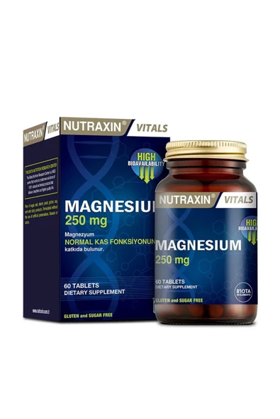 Nutraxin Vitals Magnesium Citrate 250 Mg 60 Tablet