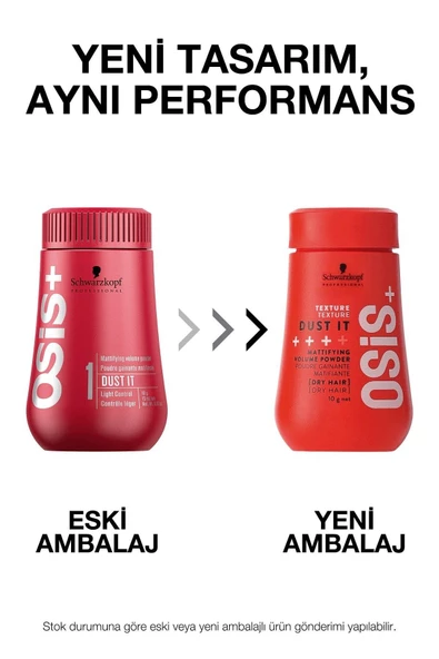 Schwarzkopf Dk Hair Clinic - Osis Dust It Saç Hacimlendirici Mat Pudra 10 ml - 3