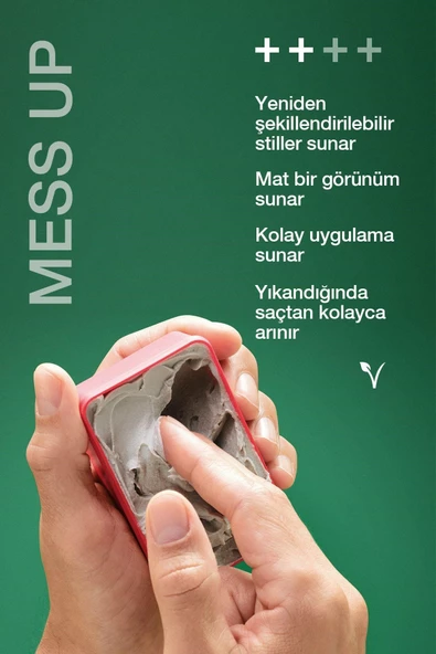 Schwarzkopf Eva-osis Saç Şekillendirici Mat Krem Wax - Mess Up Mat Gum 100 Ml. - 4