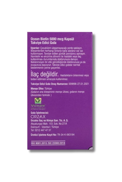 Ocean Ocean Biotin 5000 Mcg 60 Kapsül - 2