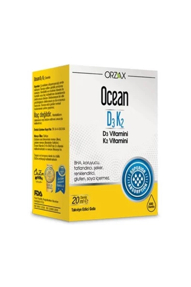 Ocean Ocean D3 K2 Damla 2 Kutu ( 20 Ml )