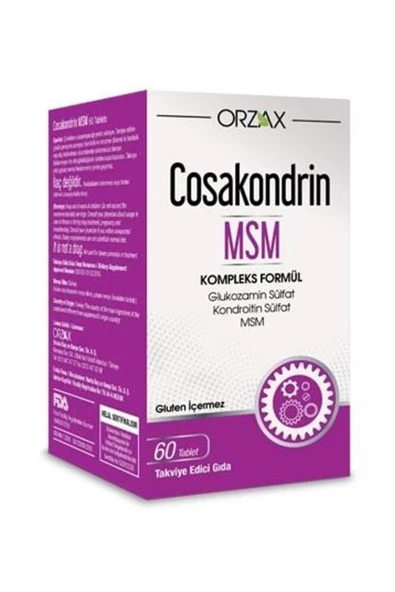 Cosakondrin Cosakondrin Msm 60 Tablet Takviye Edici Gıda 2li Paket ürün görseli