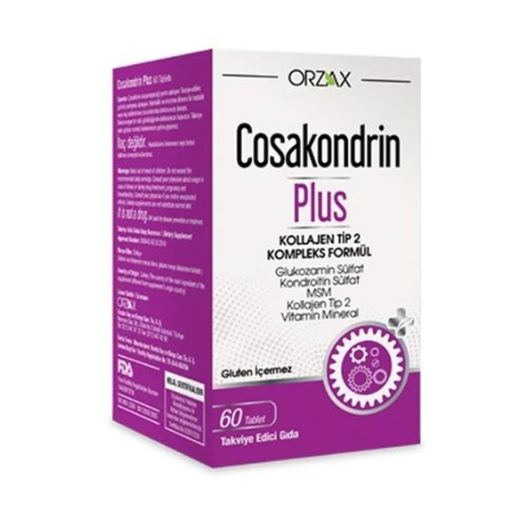 Cosakondrin Cosakondrin Plus 60 Tablet 3 Kutu