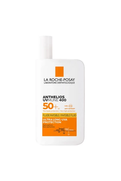 La Roche Posay Anthelios Uvmune Fluid SPF+50 Tüm Ciltler İçin Yüksek Korumalı Yüz Güneş Kremi