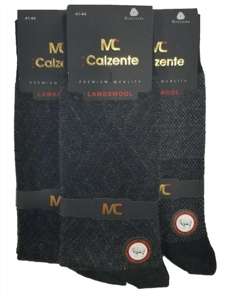Mia Calzente 6 Adet Lambswool - Yün Erkek Çorap