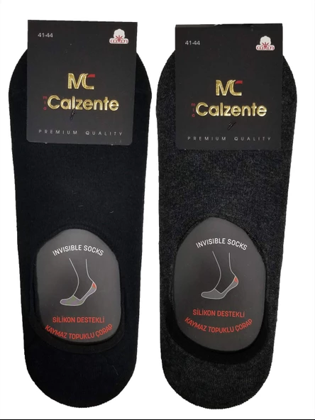 Mia Calzente 6 Adet Erkek Silionlu Görünmez - Babet Çorap - 9