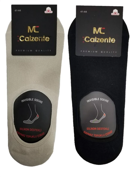 Mia Calzente 6 Adet Erkek Silionlu Görünmez - Babet Çorap - 10