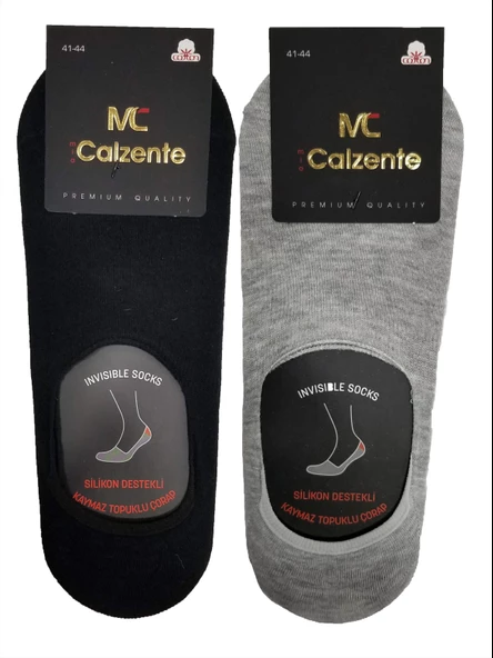 Mia Calzente 6 Adet Erkek Silionlu Görünmez - Babet Çorap - 7