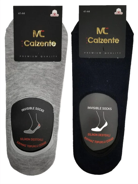 Mia Calzente 6 Adet Erkek Silionlu Görünmez - Babet Çorap - 11