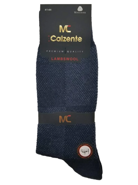 Mia Calzente 3 Adet Lambswool - Yün Erkek Çorap - 9
