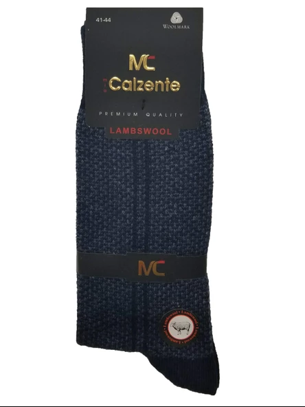 Mia Calzente 3 Adet Lambswool - Yün Erkek Çorap - 8