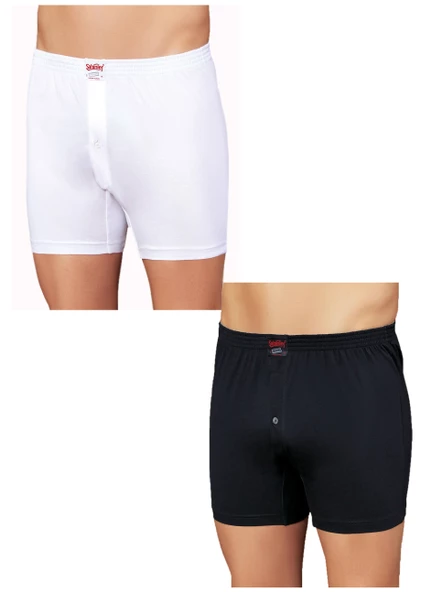 Şahinler E010 6'lı Paket Pamuklu Erkek Boxer - 4