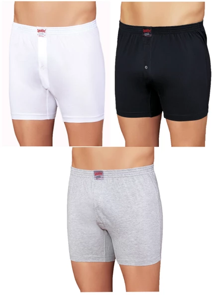 Şahinler E010 6'lı Paket Pamuklu Erkek Boxer - 7