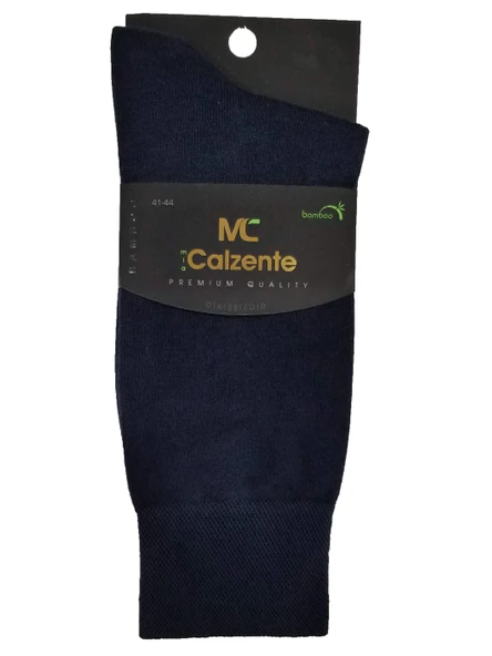 Mia Calzente 3'lü Doğal- Bambu Likralı Erkek Çorap - 5