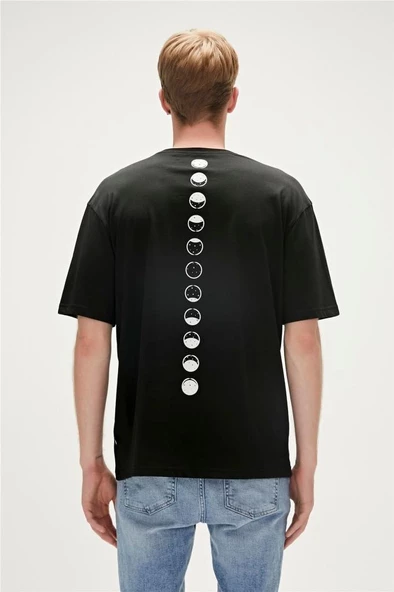 Bad Bear MOON PHASE T-SHIRT NIGHT Erkek Tişört Siyah S-XXL - 3