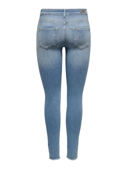 ONLY Bayan Skinny Fit Kot Pantolon 15162363 - Resim 8