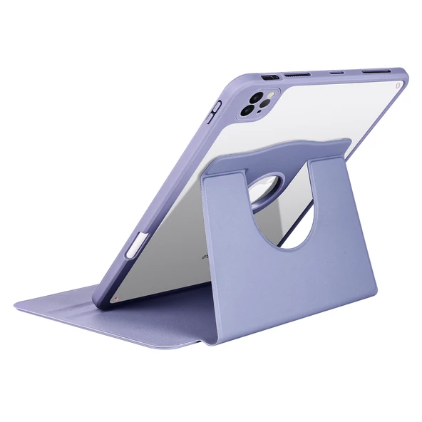 iPad Pro 11 2020 2.Nesil Kılıf Termik Kalem Bölmeli Dönen Standlı - Resim 11