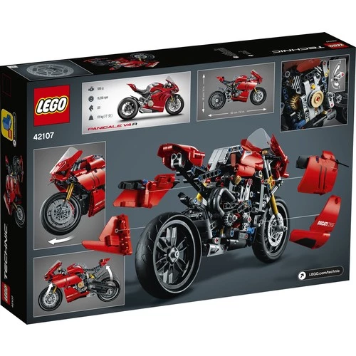 LEGO Technic 42107 Ducati Panigale V4 R Motorsiklet (646 parça) - Resim 5