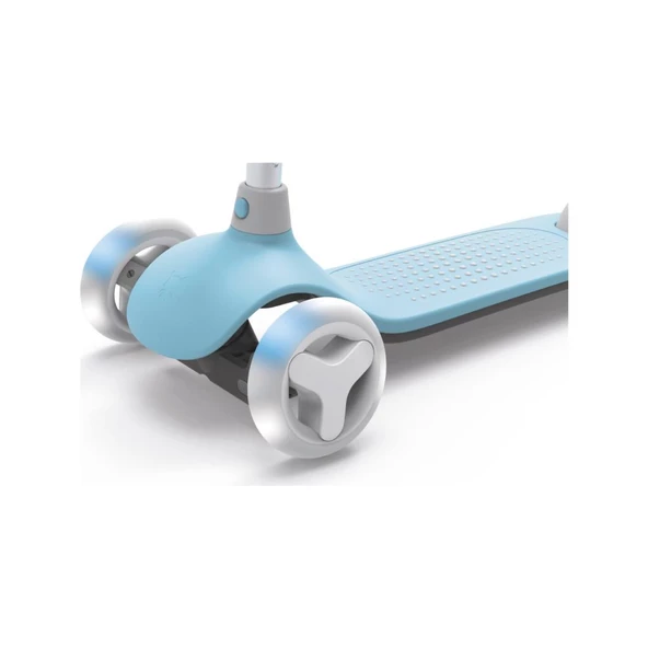 Xiaomi Mitu Işıklı Ayarlanabilir 3 Tekerlekli Scooter - MAVİ - 3