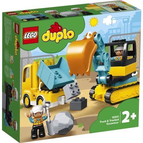 LEGO Duplo 10931 İnşaat Kamyonu ve Paletli Kazıcı (20 Parça)